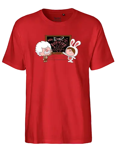 Theory of Bunnytivity - science, Relativity, Einstein, bunny, Bunnytivity, Theory, kaninchen, Theorie, wissenschaft - Fairtrade T-Shirt