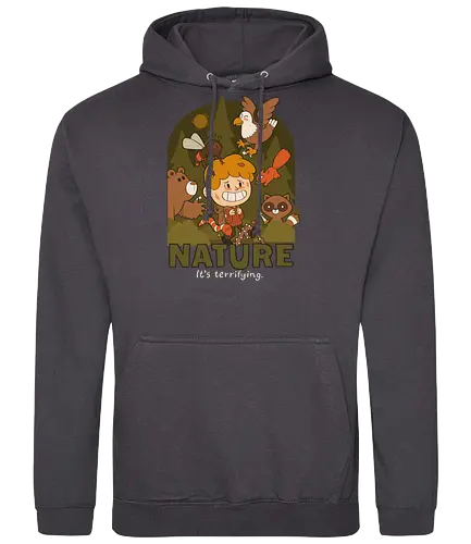 Nature - it's terrifying - nature, Terrierfying, outdoor, Danger - Standard Hoodie
