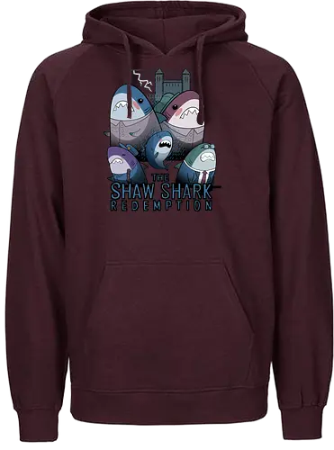 The Shaw Shark Redemption - movie, mashup, fun, Shawshank Redemption, film, king, shark, stephen king, Prison - Fairtrade Hoodie