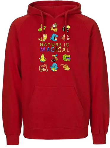 Nature is magical - natur, magie, magisch, animals, tiere - Fairtrade Hoodie
