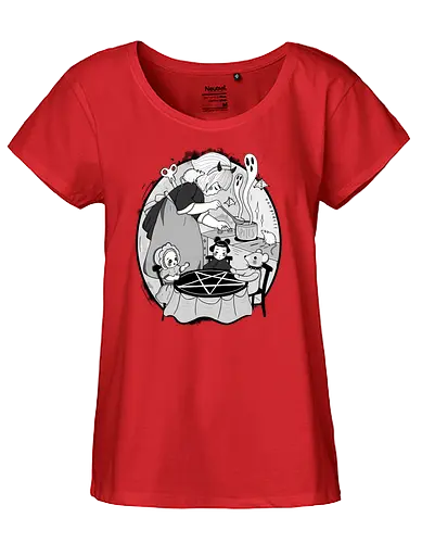 Toys - evil, Toys, puppet, teddy, pentagram, dark, gothic, Spells - Fairtrade Girl Shirt
