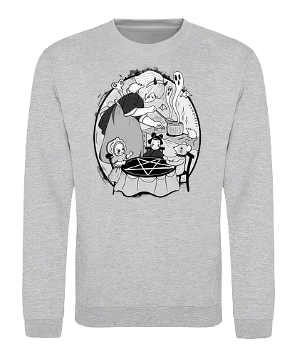 Toys - evil, Toys, puppet, teddy, pentagram, dark, gothic, Spells - Sweatshirt