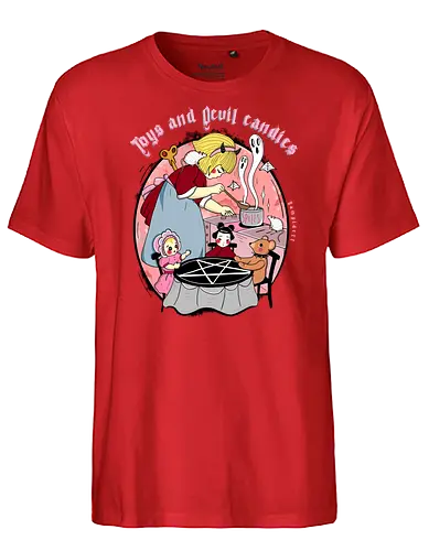Toys - evil, Toys, puppet, teddy, pentagram, dark, gothic, Spells - Fairtrade T-Shirt