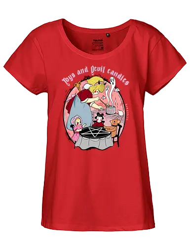 Toys - evil, Toys, puppet, teddy, pentagram, dark, gothic, Spells - Fairtrade Girl Shirt
