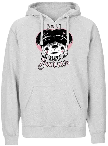 Evil Twins - twins, Zwillinge, evil, ouija, love, Hate - Fairtrade Hoodie