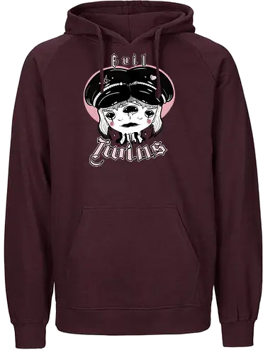 Evil Twins - twins, Zwillinge, evil, ouija, love, Hate - Fairtrade Hoodie