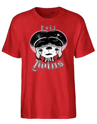 Evil Twins - twins, Zwillinge, evil, ouija, love, Hate - Fairtrade T-Shirt