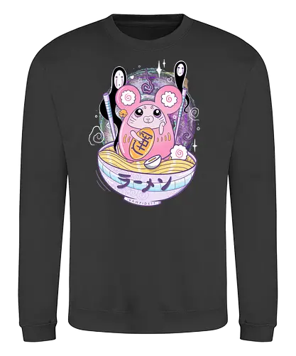 Lucky Ramen - daruma, food, lucky, glück, noodlesoup, mouse, Rat - Sweatshirt