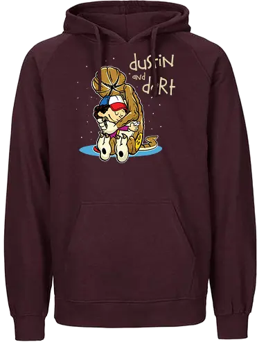 Dustin and Dart - stranger kids, eleven, will, mike, dustin, lucas, tv, series, dart, zerobriant - Fairtrade Hoodie
