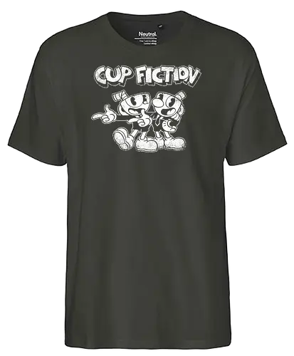 Cup fiction - 50s, retro, game, zerobriant, Retro, cuphd - Fairtrade T-Shirt