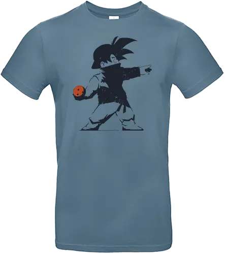 Ball Thrower - dbz, mashup, son goku, anime, banksy - Standard T-Shirt