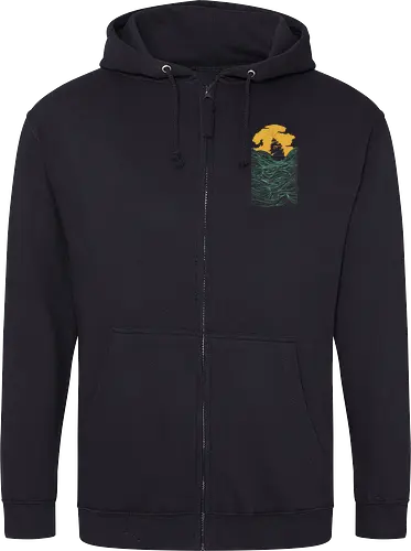 High Ss - sailing, ship, sunset, art, s - Hoodie Jacke