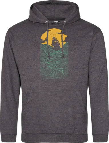 High Ss - sailing, ship, sunset, art, s - Standard Hoodie
