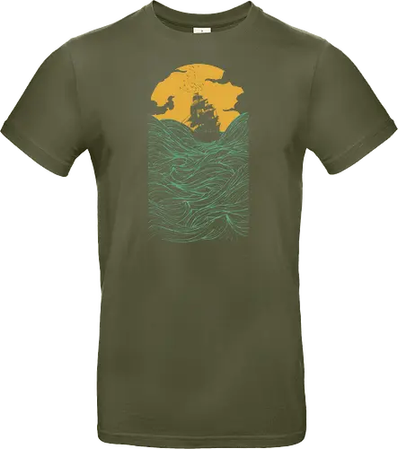 High Ss - sailing, ship, sunset, art, s - Standard T-Shirt