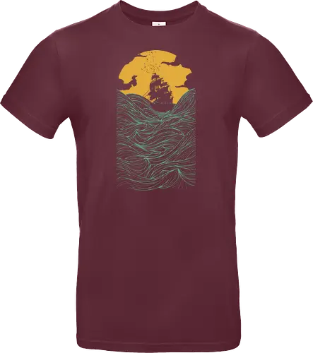 High Ss - sailing, ship, sunset, art, s - Standard T-Shirt