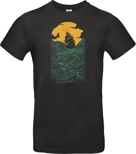High Ss - sailing, ship, sunset, art, s - Standard T-Shirt