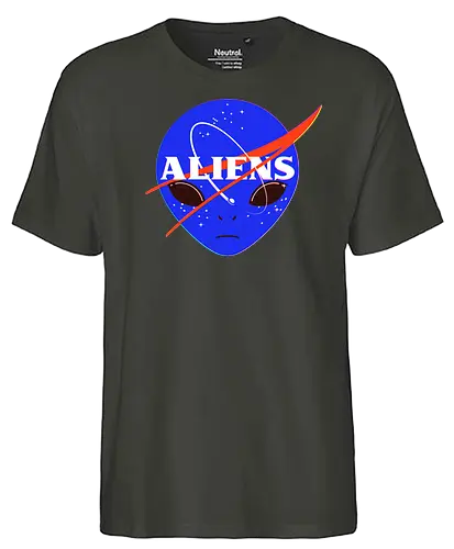 Aliens Space Program - nasa, alien, space, weltraum, all - Fairtrade T-Shirt