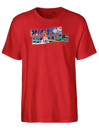Greetings from Kame House - kame, holidays, urlaub, vacation - Fairtrade T-Shirt