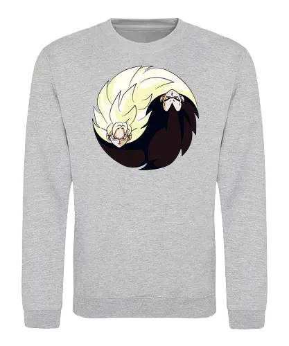 Saiyan Balance - yin, yang, son goku, vegeta, anime - Sweatshirt