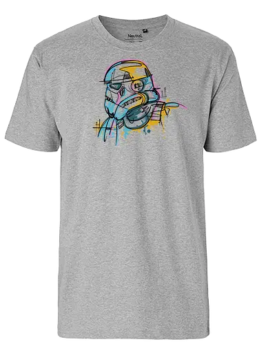 Trooper pop - sci-fi, space opera, trooper, pop, pop art - Fairtrade T-Shirt