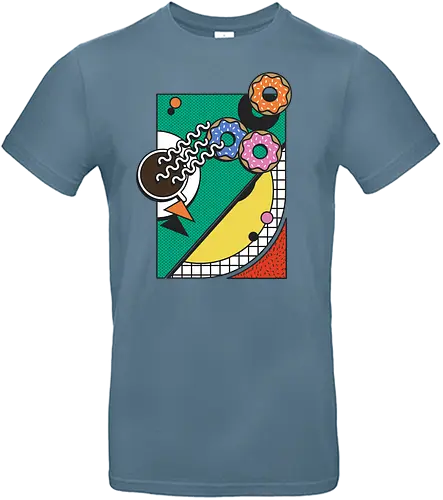 coffee & donuts - kunst, art, Abstrakt, Kandinsky, Geometrical, memphis design - Standard T-Shirt