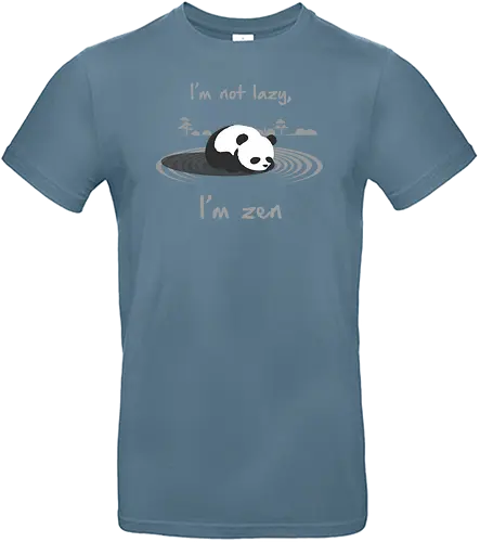 Panda zen - animals, fun, panda, zen, lazy, faul - Standard T-Shirt