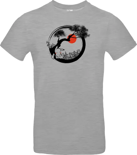 enso pika nap - gaming, pocket, monster, cute, sleep, sumi-e, kawaii - Standard T-Shirt