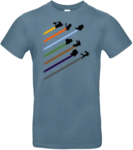 pokestripes - pocket, monster, Stripes, bunt, rainbow - Standard T-Shirt