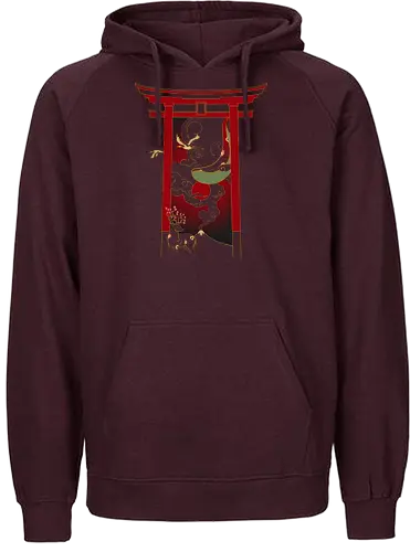 Magic Japan - japan, magie, magic, tor, kranich, whale, crane - Fairtrade Hoodie