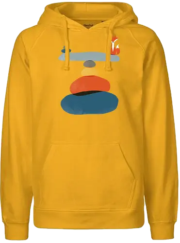 Little fox in balance - balance, fuchs, fox, zen - Fairtrade Hoodie