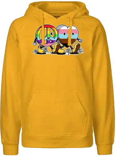 Happy together - Love is love, pride, Lgbtq, pce - Fairtrade Hoodie