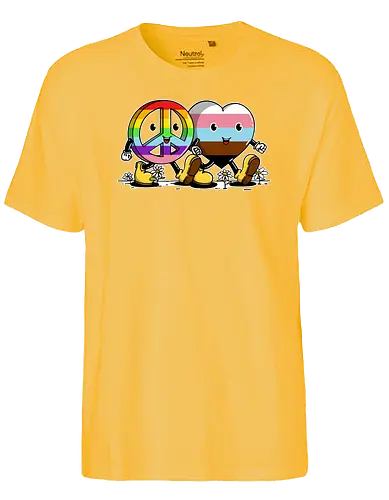Happy together - Love is love, pride, Lgbtq, pce - Fairtrade T-Shirt