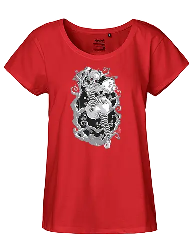 Herbstgeist - halloween, geist, kunst, art, nacht, creepy, elfe, fee, fairy - Fairtrade Girl Shirt