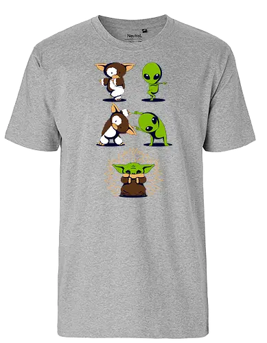 Alien fusion - alien, gremlin, Fusion - Fairtrade T-Shirt