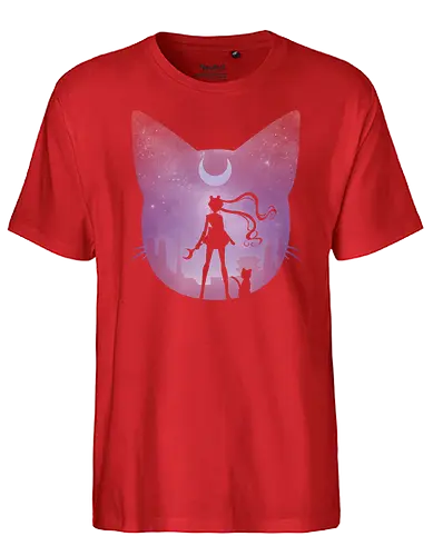 Pretty Guardian - sailor, moon, anime, neko, cat, classic anime, bunny - Fairtrade T-Shirt