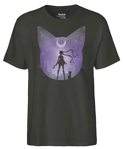 Pretty Guardian - sailor, moon, anime, neko, cat, classic anime, bunny - Fairtrade T-Shirt