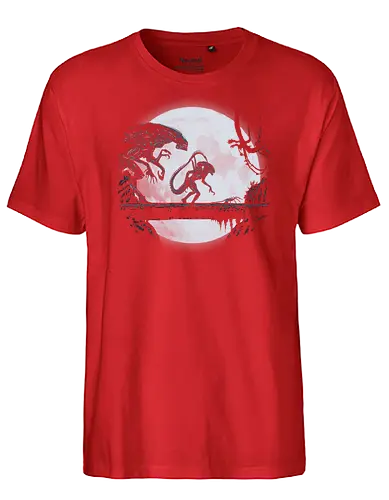 Alien Matata - alien, predator, horror, matata, movie, löwe, könig, lion, king, na - Fairtrade T-Shirt