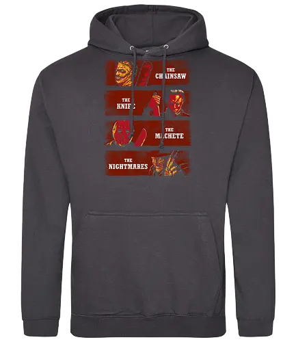 Fear them - horror, movie, mike myers, freddy krueger, jason, friday the 13th, nightmare, elmstreet, mask, maske, zwei glorreiche halunken - Standard Hoodie