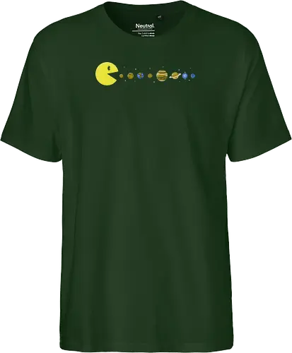 Pac-System - Retrogaming, sonnensystem, sonne, erde - Fairtrade T-Shirt