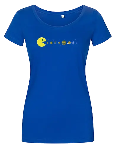 Pac-System - Retrogaming, sonnensystem, sonne, erde - Damen T-Shirt