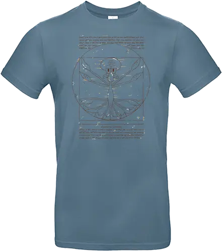 Vitruvian Squid - vitruvian man, squid, Sponge, bob, leonardo da vinci - Standard T-Shirt