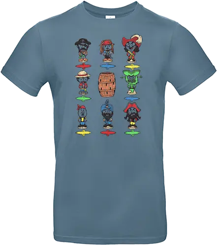 Toy Pirates - pirates, piraten, Räuber, sparrow, Parrot, s - Standard T-Shirt