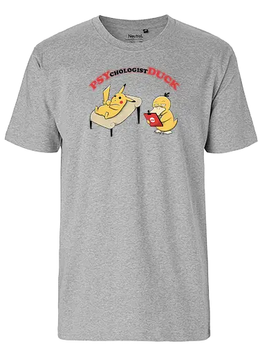 Psychologist Duck - pocket, monster, ente, Psychology - Fairtrade T-Shirt