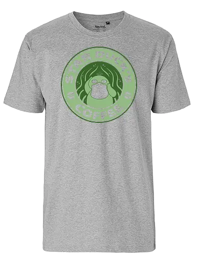 Star Ducks - kaffee, coffee, pocket, monster, duck, ente - Fairtrade T-Shirt