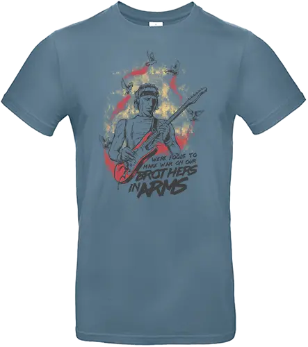 Brothers in Arms - rock, music, guitar, war, Dove, pce - Standard T-Shirt