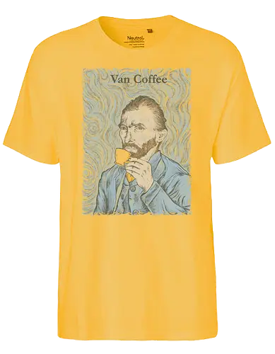 Van Coffee - art, kunst, kaffee, coffee, Von gogh, vincent van gogh - Fairtrade T-Shirt