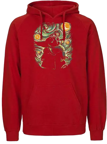 Starry Child - starry night, van gogh, child, alien, baby, space opera - Fairtrade Hoodie
