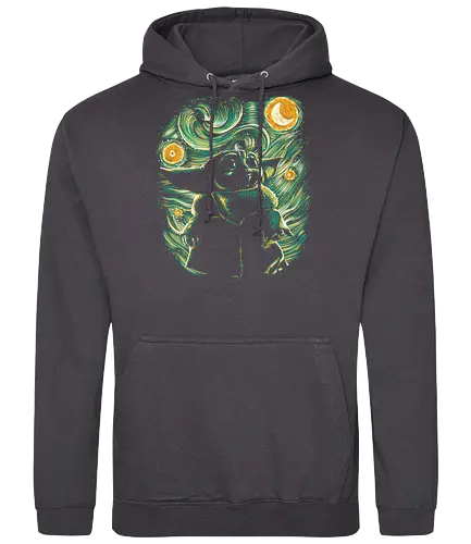 Starry Child - starry night, van gogh, child, alien, baby, space opera - Standard Hoodie