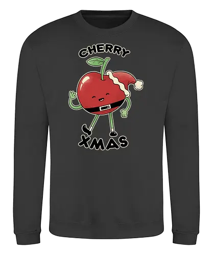 Cherry Christmas - christmas, weihnachten, Kirsche, Cherry - Sweatshirt