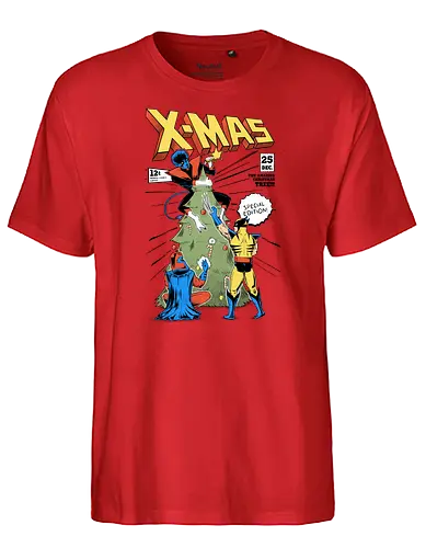 X-MAS - christmas, weihnachten, comic, cover - Fairtrade T-Shirt